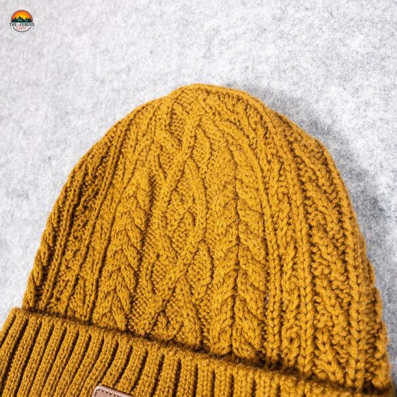 Carhartt Fisherman Beanie Hat Brown Rib Knit Women's One Size - Picture 3 of 8